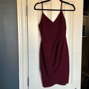 Maroon cocktail dress